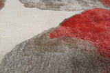 Serge Lesage Coleen Peony Red Rug in peony red, detail