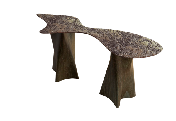 Aube Noir Console Table: Luxury Oxid Edition