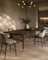 Bofo 220 Dining Table - Black Oak