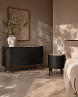 Weston Bedside Table - Black
