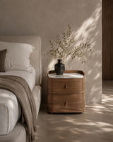 Vertu Bedside Table - Walnut