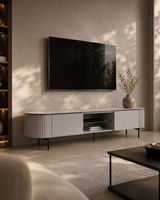 Lantine TV Unit - Matte Light Grey