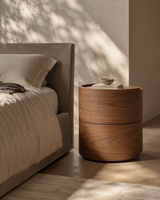 Dexter Bedside Table - Walnut - Pair