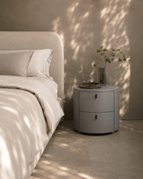 Sims Bedside -  Matte Grey