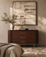 Lantine 3 Drawer Dresser - Dark Walnut