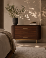 Lantine 3 Drawer Dresser - Dark Walnut