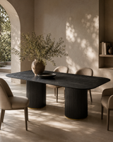 Lantine 240 Dining Table - Black Oak