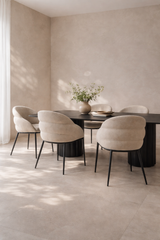 Moon Dining Table 240 - Black Oak