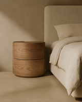 Dexter Bedside Table - Walnut - Pair