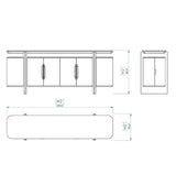 Casa Magna Opulent Luxurious Sideboard