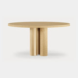 Dolmen Ellipse Dining Table, shown in natural oak