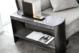 Giorgio Collection Mirage Sofa End Table in figured Mowingui, second view