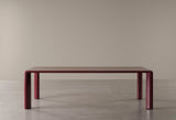 Meridiani Frank Dining Table in cherry gloss lacquer