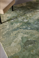 Serge Lesage Green Moss Rug in moss, detail