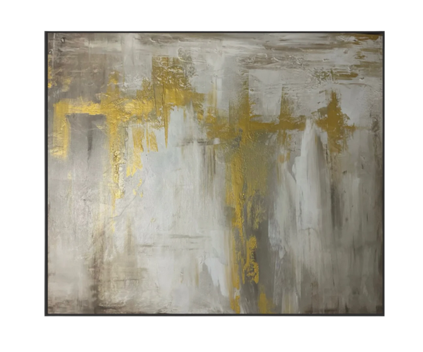 Golden Risk Textured Luxury Wall Art