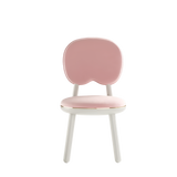 Gum Children's Chair by Fairytale: Luxurious Touch in Lacquered Wood & Velvet Fabric