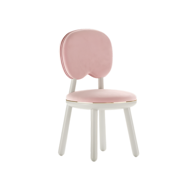 Gum Children's Chair by Fairytale: Luxurious Touch in Lacquered Wood & Velvet Fabric