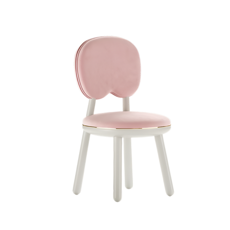 Gum Children's Chair by Fairytale: Luxurious Touch in Lacquered Wood & Velvet Fabric