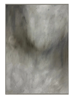Misty Rain Textured Calming Effect Hand Painted Luxury Wall Art