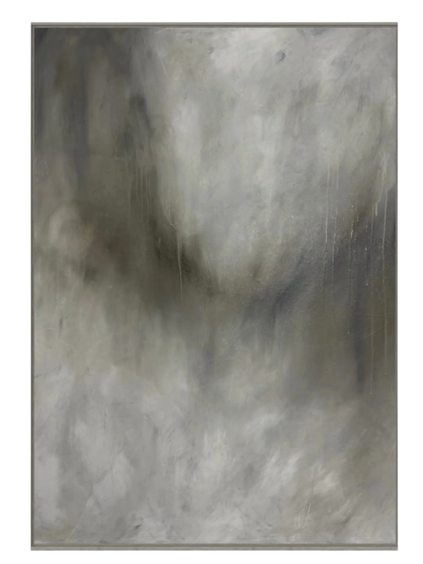 Misty Rain Textured Calming Effect Hand Painted Luxury Wall Art