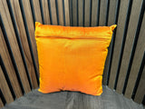 Orange Sequin Decorative Cushions (Set of 4) - Sold with Cushion Inserts