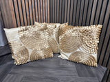 Champagne & Gold 45cm x 45cm Cushion (Set of 3) - Sold with Cushion Inserts