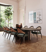 Amber Dining Table, third styled view
