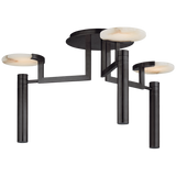 Kelly Wearstler Melange Large Floating Disc Semi-Flush Chandelier