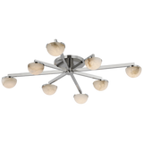 Kelly Wearstler Pedra Large Staggered Arm Flush Mount Light