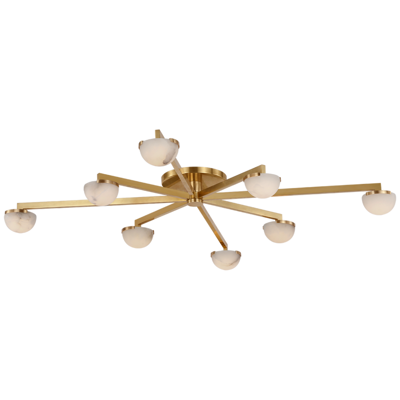 Kelly Wearstler Pedra Extra Large Staggered Arm Flush Mount Light