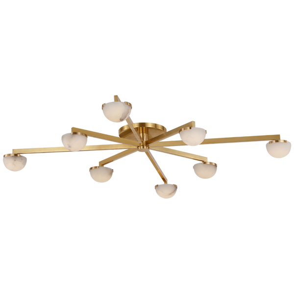 Kelly Wearstler Pedra Extra Large Staggered Arm Flush Mount Light