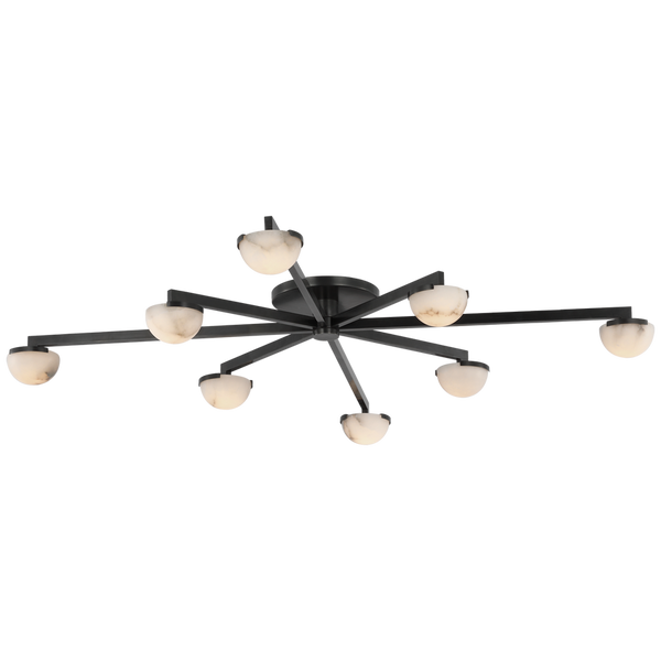 Kelly Wearstler Pedra Extra Large Staggered Arm Flush Mount Light