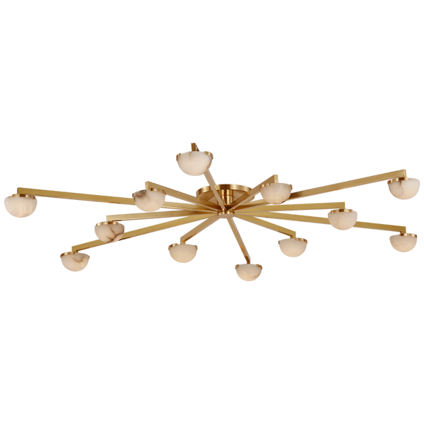 Kelly Wearstler Pedra Grande Staggered Arm Flush Mount Light