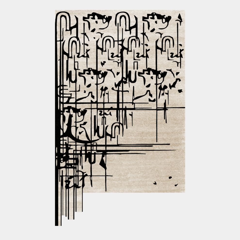 BLACK INK Rug - Bold Graphic Design for Modern Interiors | Touched ...