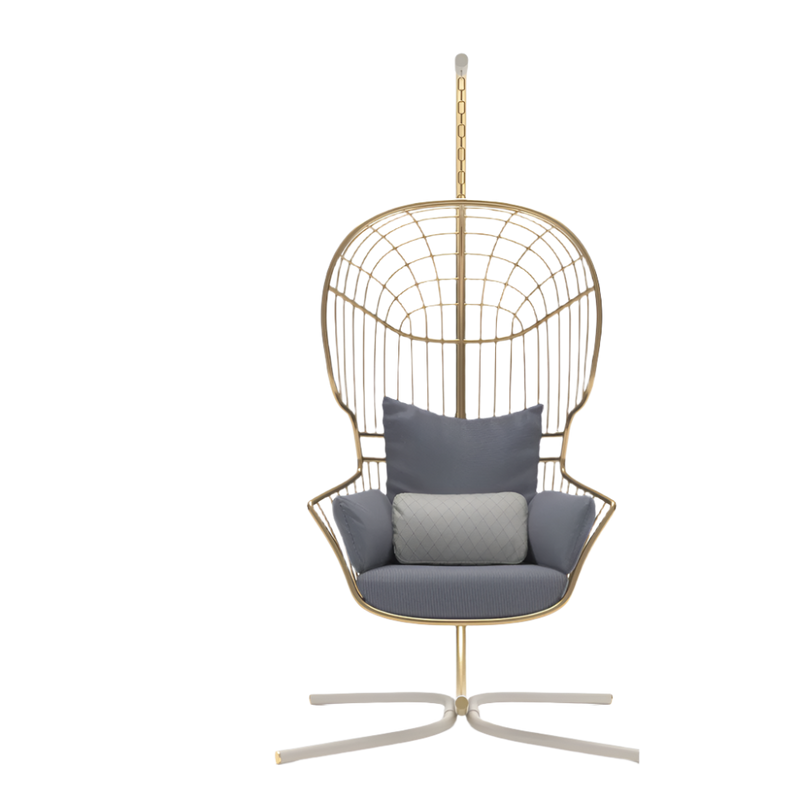 Nodo Outdoor Hanging Armchair with Base