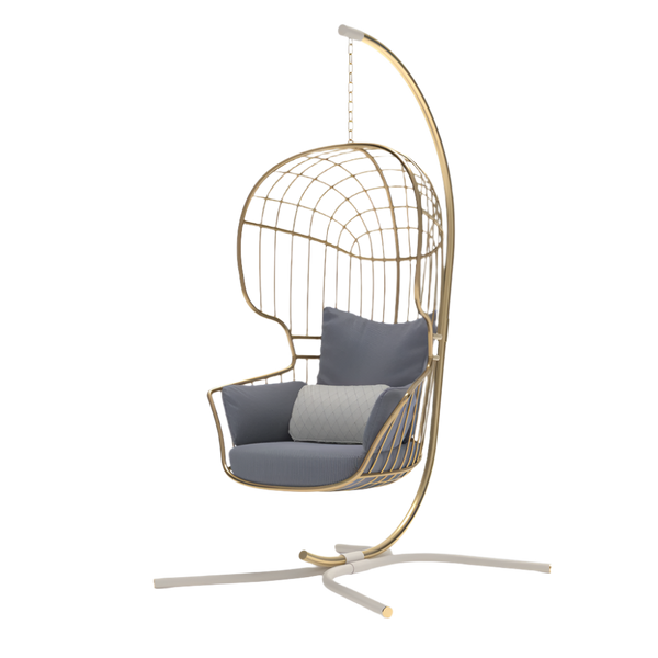 Nodo Outdoor Hanging Armchair with Base