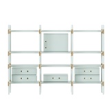 Maze Children Bookcase by Fairytale: Luxury Lacquered Wood with brass details
