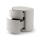 Ming Bedside Table - Matte Beige