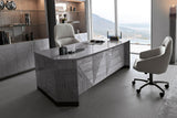 Giorgio Collection Moonlight Executive Desk in Tasmanian curly eucalyptus, third view
