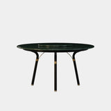 Nero Round Marble Outdoor Dining Table