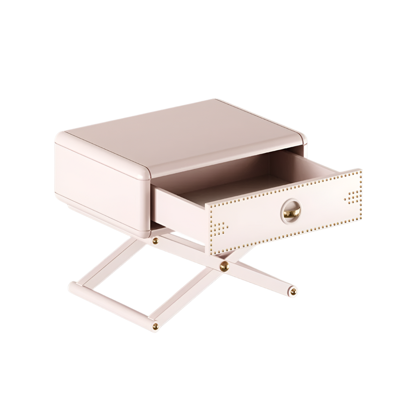 Warrior Nightstand by Fairytale: Luxury & Lacquered Wood and Polished Brass