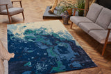 Serge Lesage Ocean Deep Blue Rug in deep blue, room view