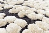 Serge Lesage Pad Black Rug in black, detail