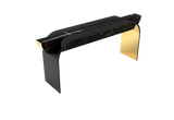Ornée Noir Console Table: Luxury Marble & High Gloss Polished Brass
