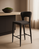 Pari I Bar Stool - Luxe Cinder Grey