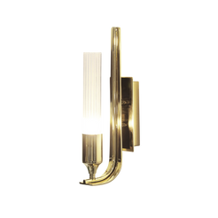 Prima Wall Sconce Light: Modern Design & Gold Plated Brass