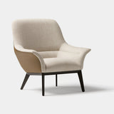 Coleccion Alexandra Palma Armchair in midnight frame with Shibuya 02 fabric and eco leather back