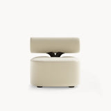 Dolmen Savannah Armchair in Nobilis Timeo 10876-03 fabric, black oak base, second view