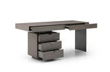 Oston Office Desk - Grey - Left Hand Drawers