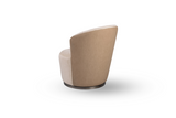 Derry Swivel Chair - Bella Velour Cream & Taupe